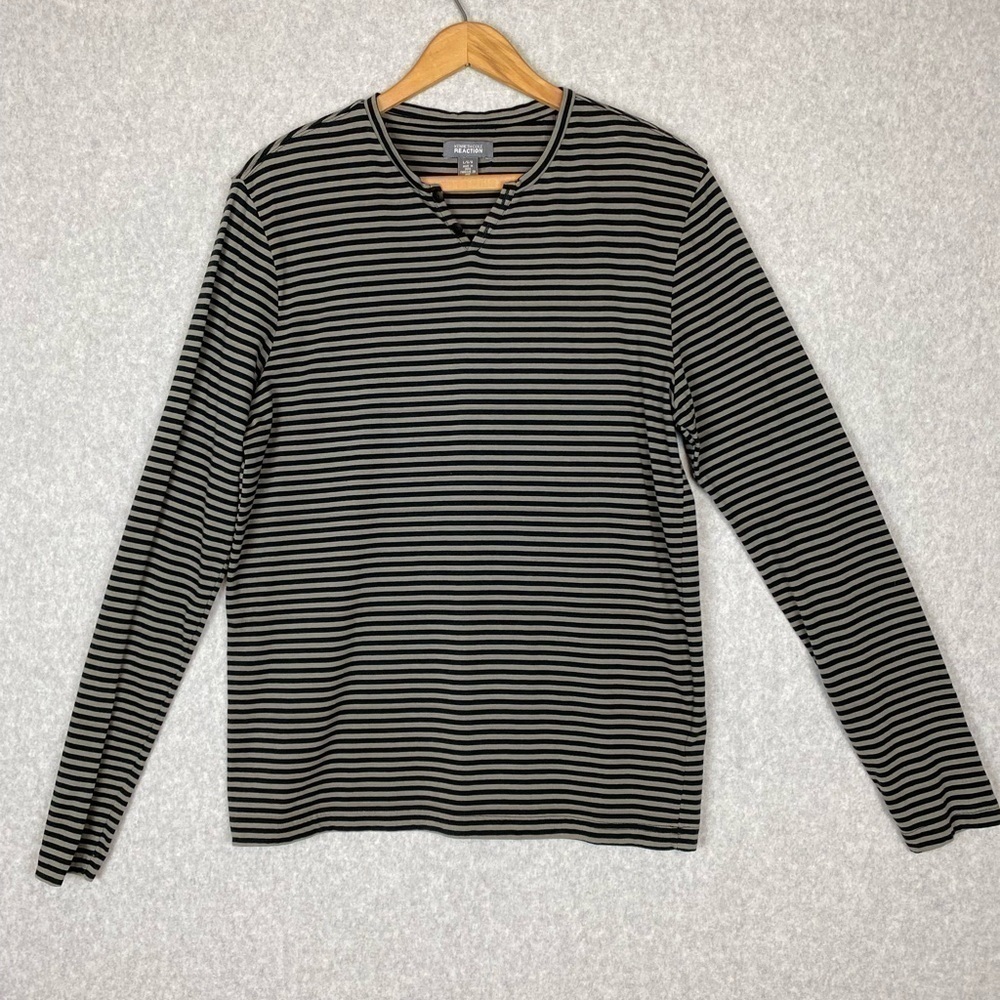 Kenneth Cole Reaction Mens Long Sleeve T Shirt Sz L